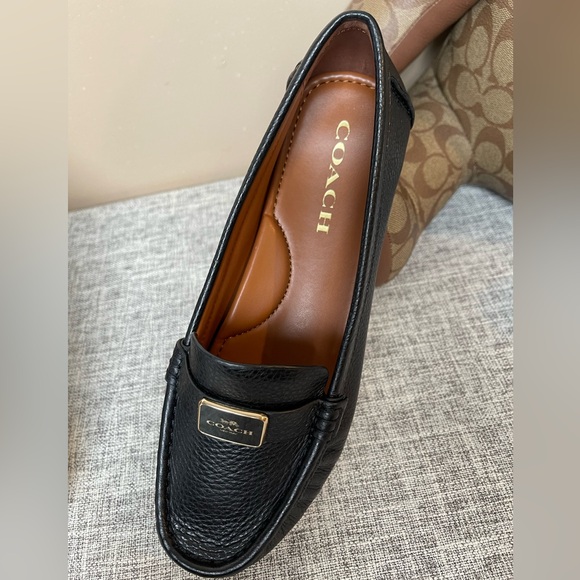 $149 Coach Mona Drives women’s shoes Black leather - Picture 2 of 8